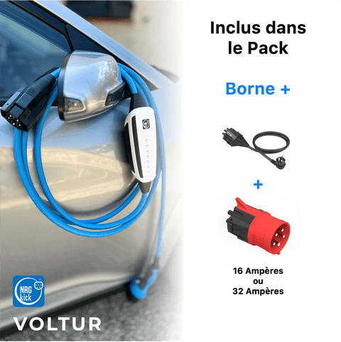 PACK 2 : Borne Triphasé de 11 à 22 kW amovible